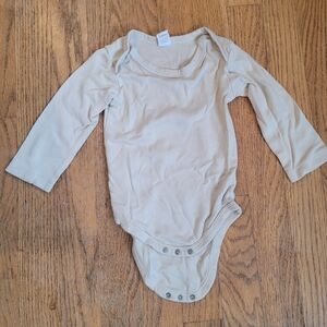 Colored Organics Long Sleeve Bodysuit, Natural, 12-18 months